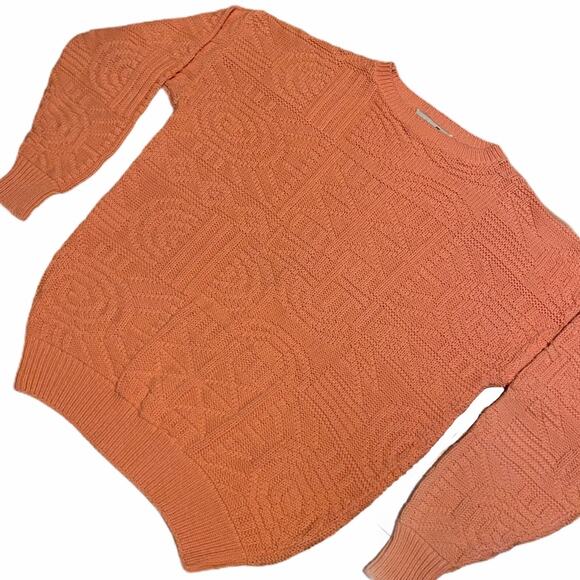 Winona Knits Textured Crew Neck Sweater Sz M - Picture 4 of 6